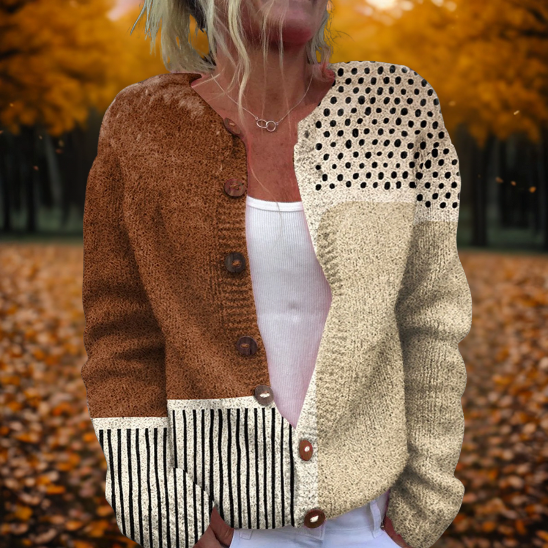 Gabriela | Elegantní puntíkový cardigan