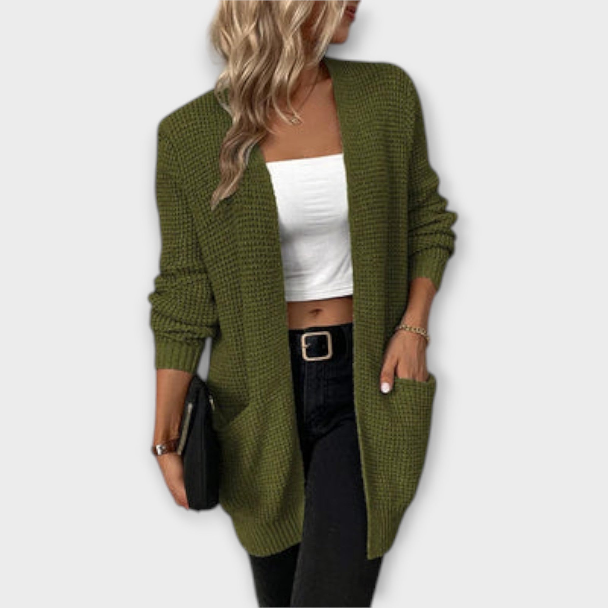 ZUZANA | Casual pletený cardigan s kapsami