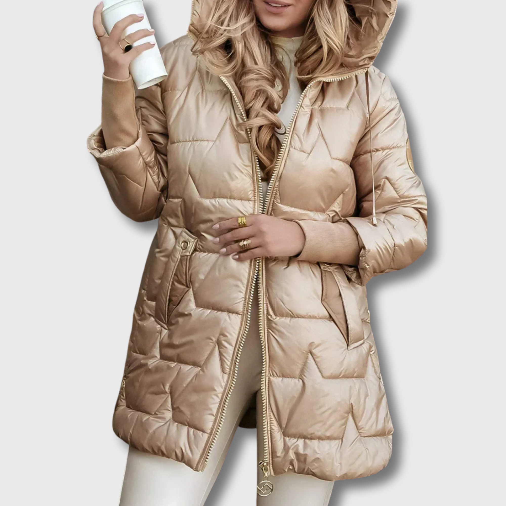 ZUZANA | Elegantní zimní kabát s kapucí