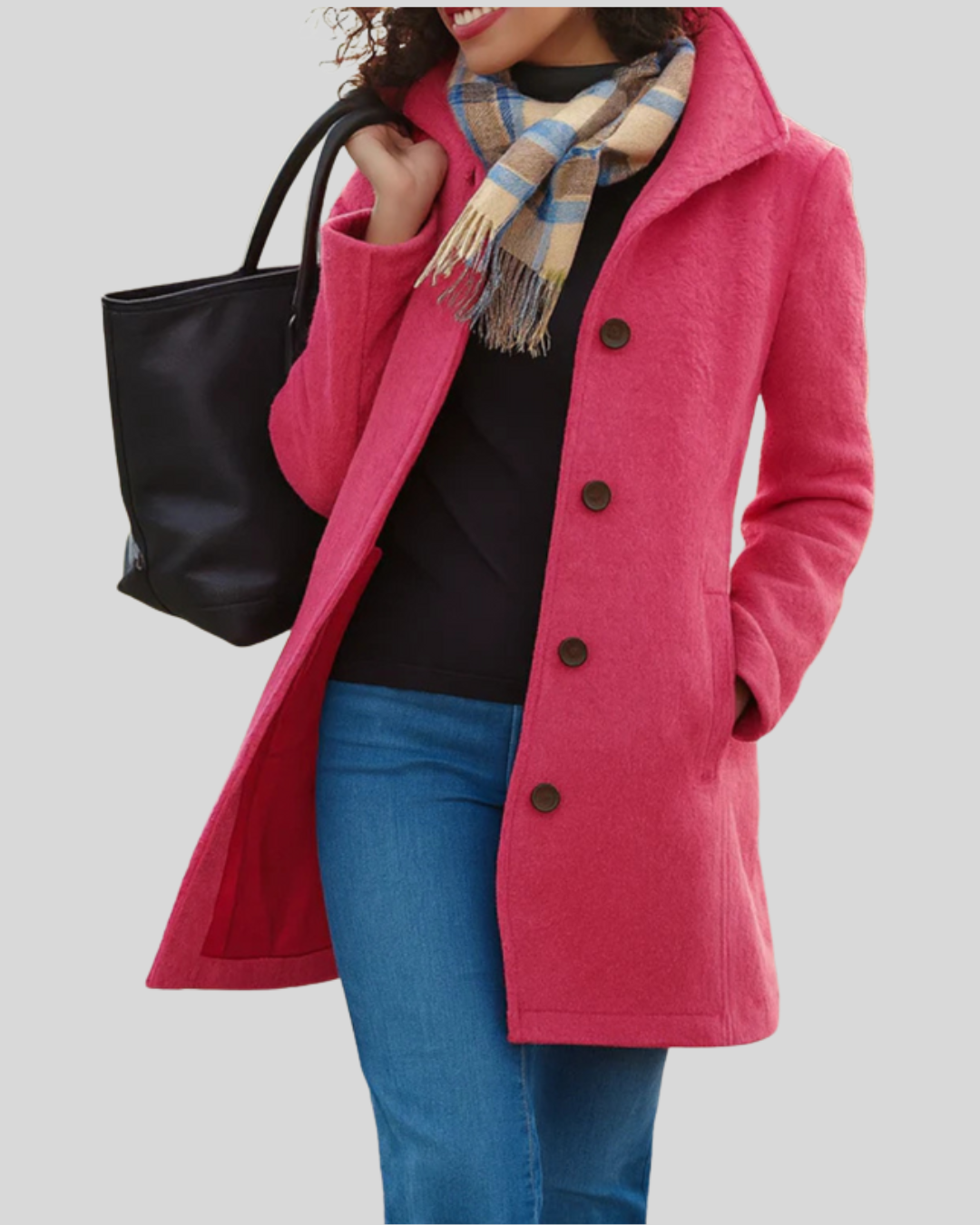 ZUZANA | Klasický kabát s knoflíky