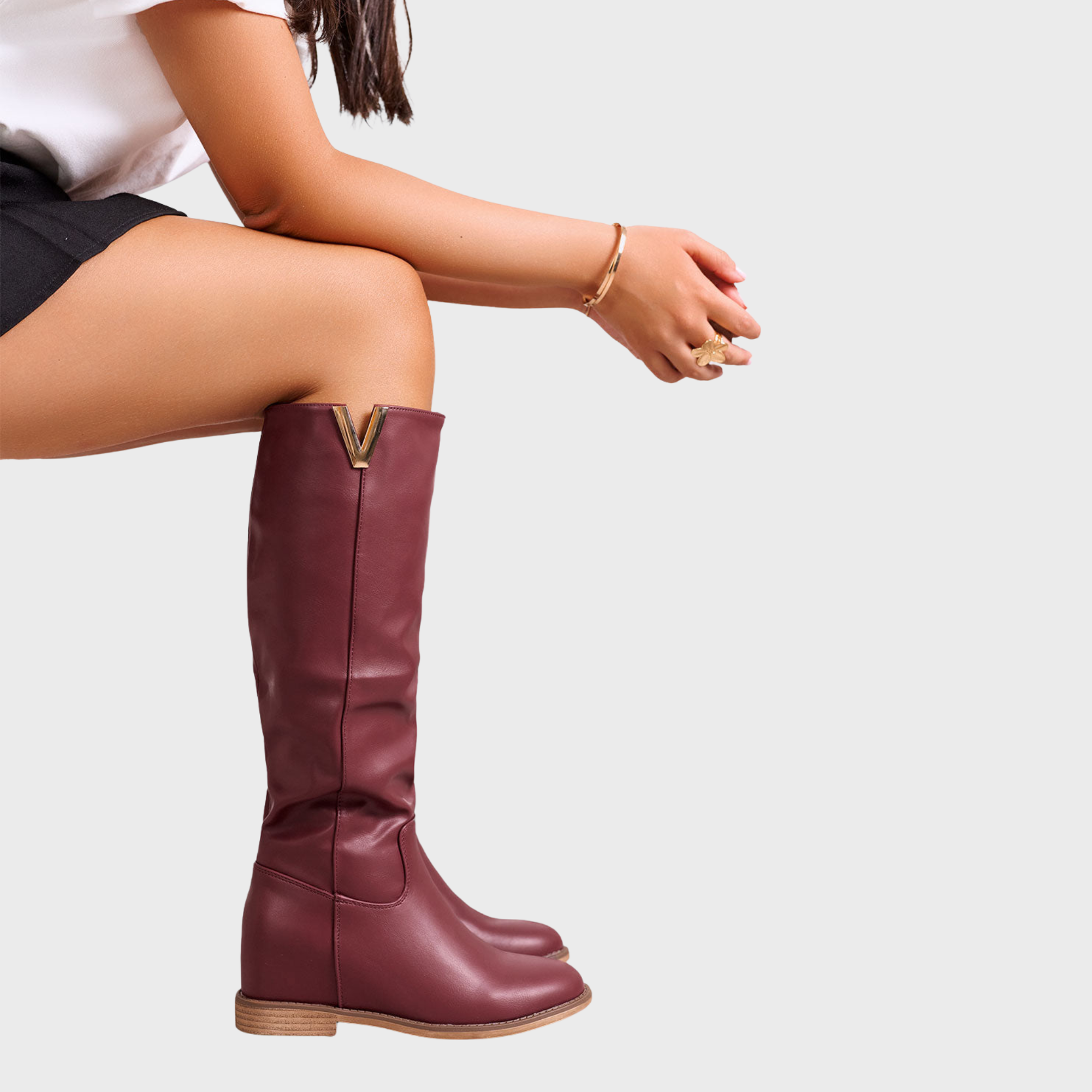 ZUZANA | Elegantní kotníkové boty s vnitřním klínem