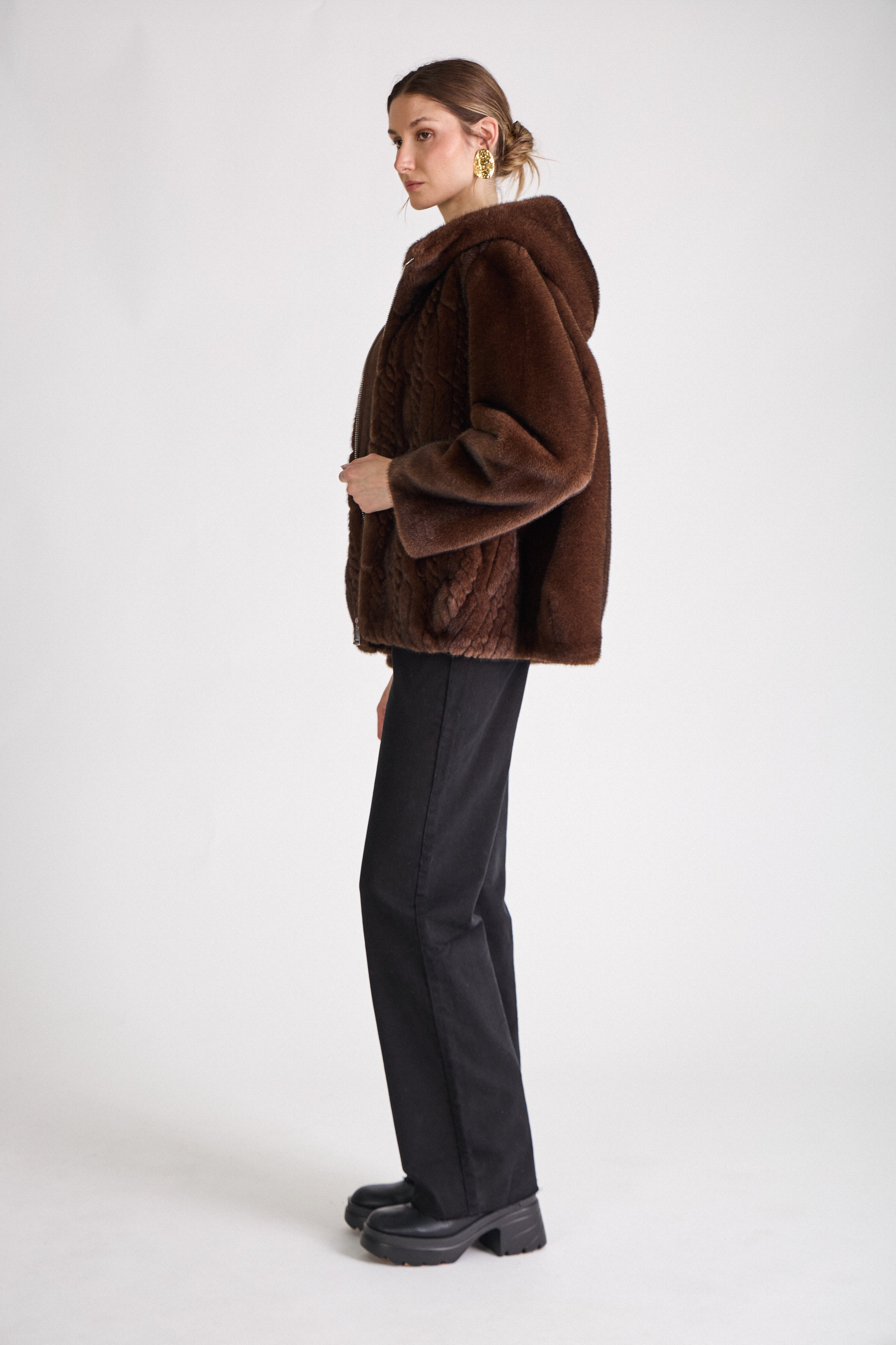 SILVIE | Elegantní hřejivý kožíšek