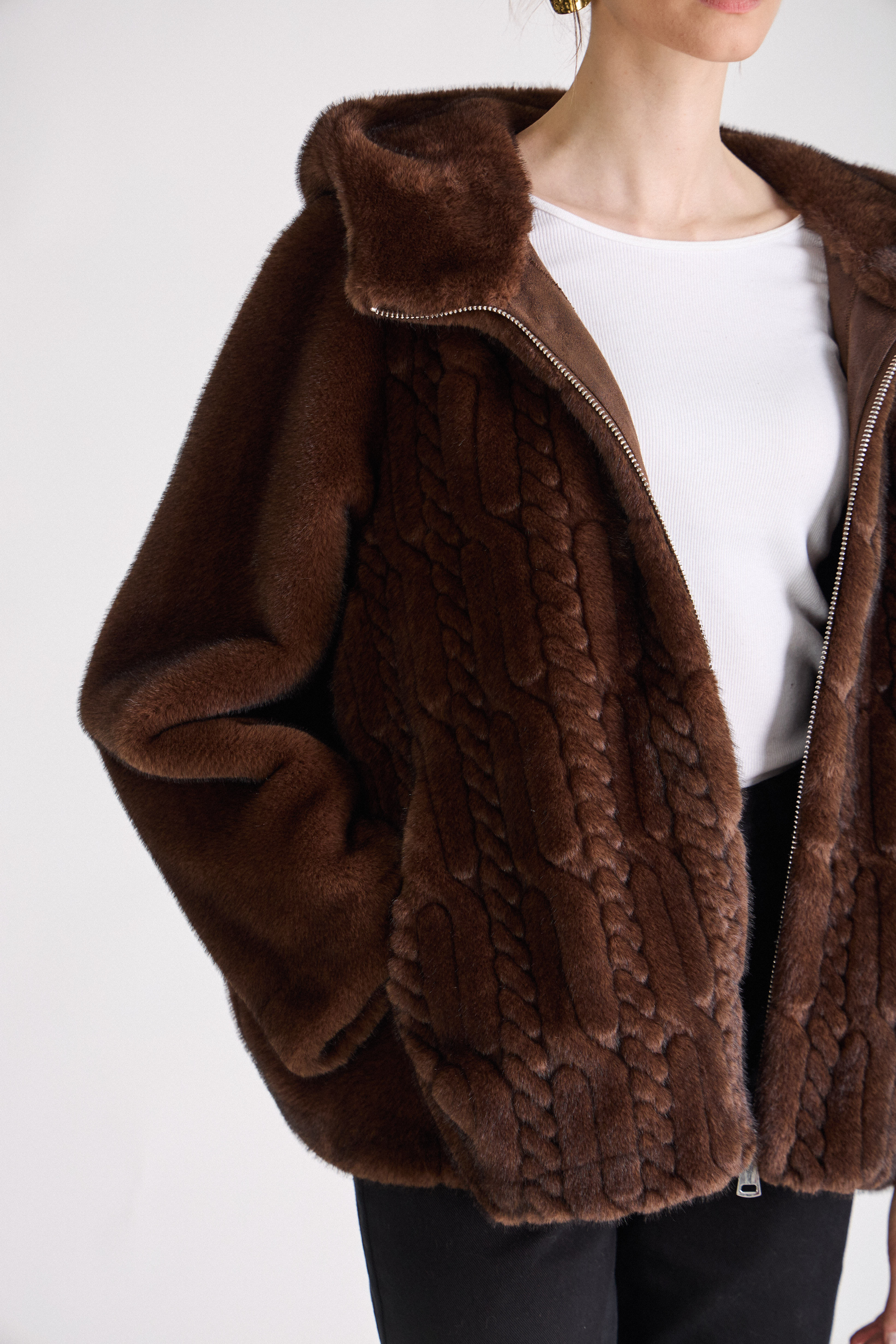 SILVIE | Elegantní hřejivý kožíšek