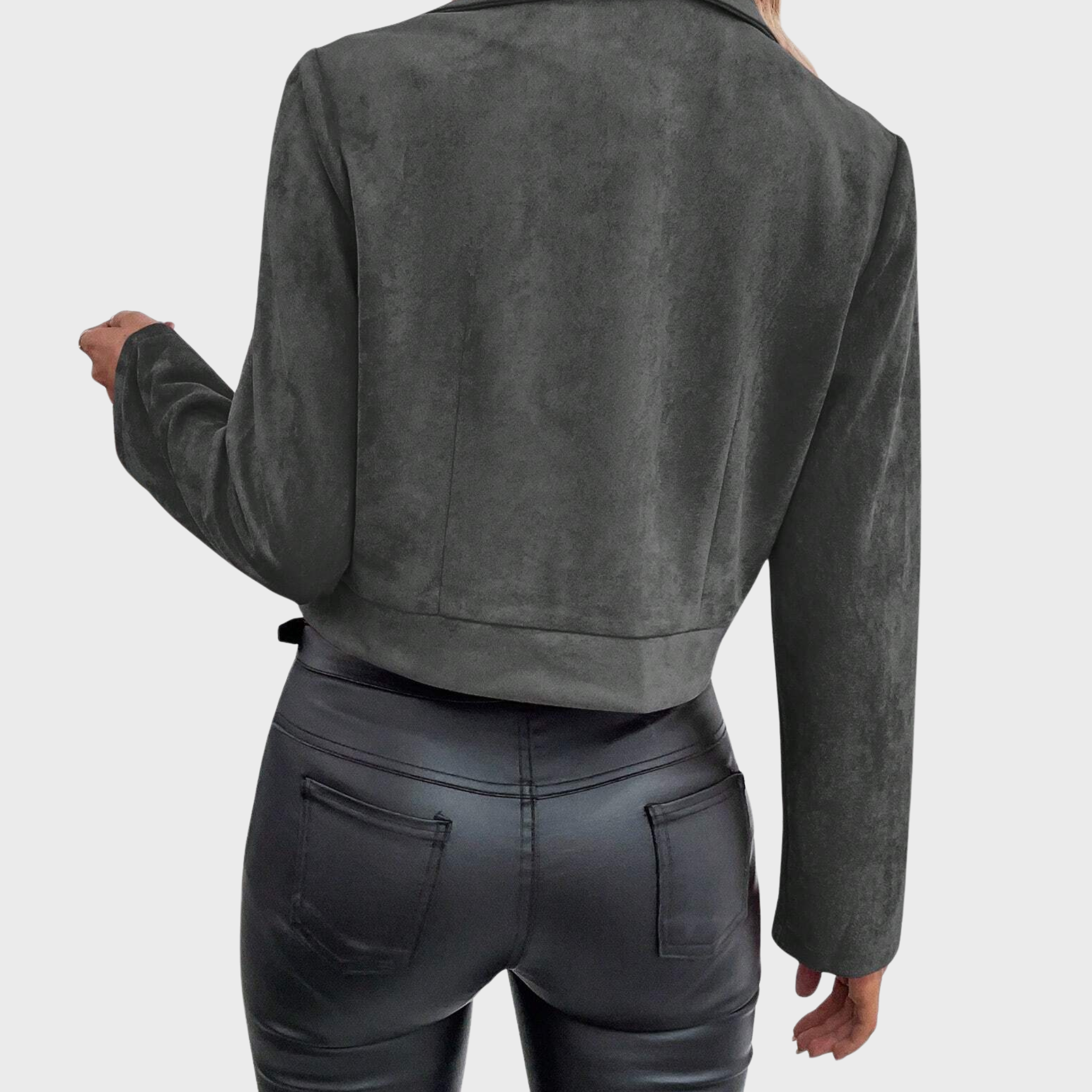 ZUZANA | Semišová elegantní bunda