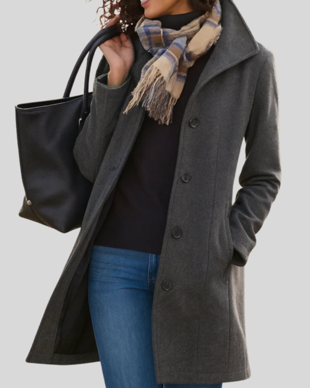 ZUZANA | Klasický kabát s knoflíky