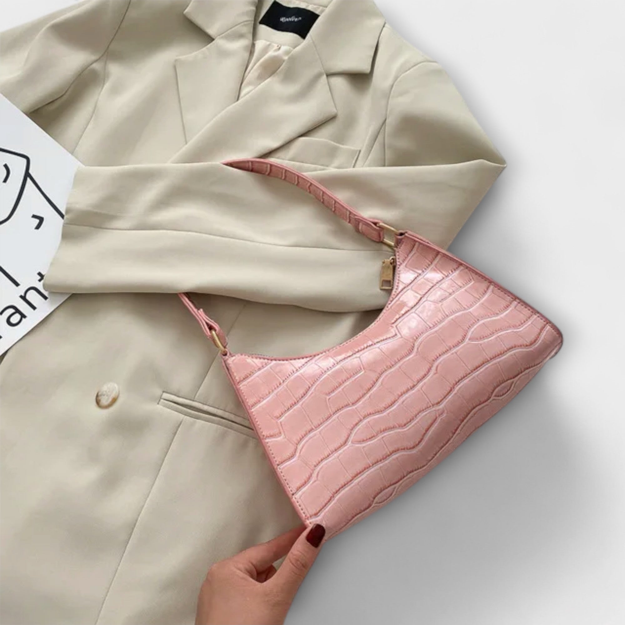 ZUZANA | Lesklá Kožená Taška