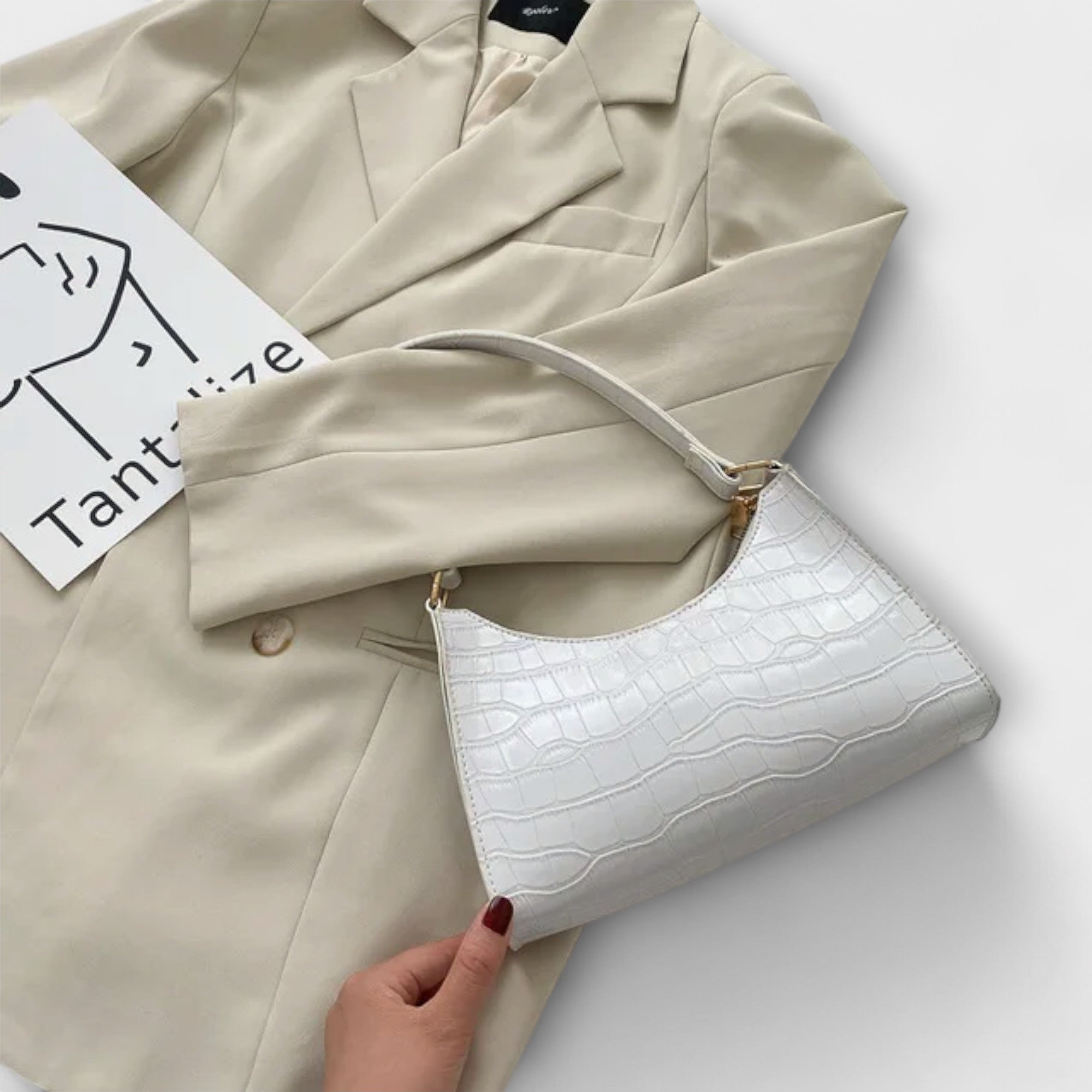 ZUZANA | Lesklá Kožená Taška