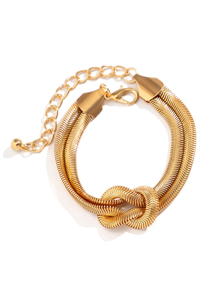 ZUZANA | Náramek z hadí kosti s řetězem