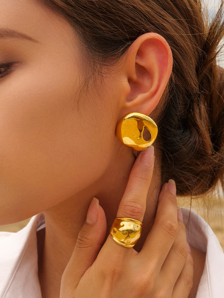 ZUZANA | Přehnané Rty Dvoustranný Prsten