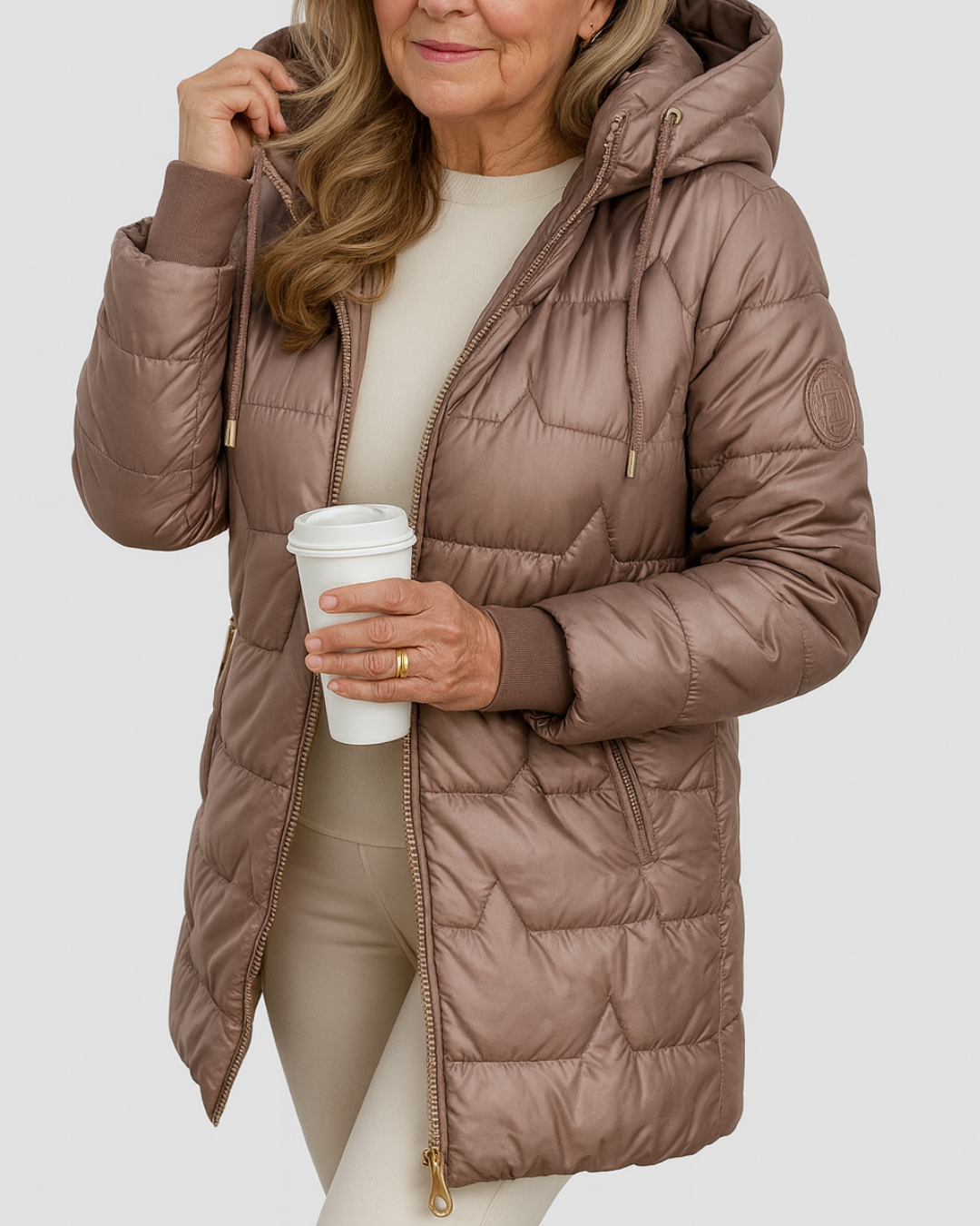 Solena | Teplý elegantní zimní kabát s kapucí