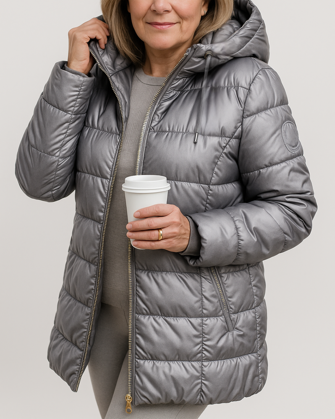 Solena | Teplý elegantní zimní kabát s kapucí