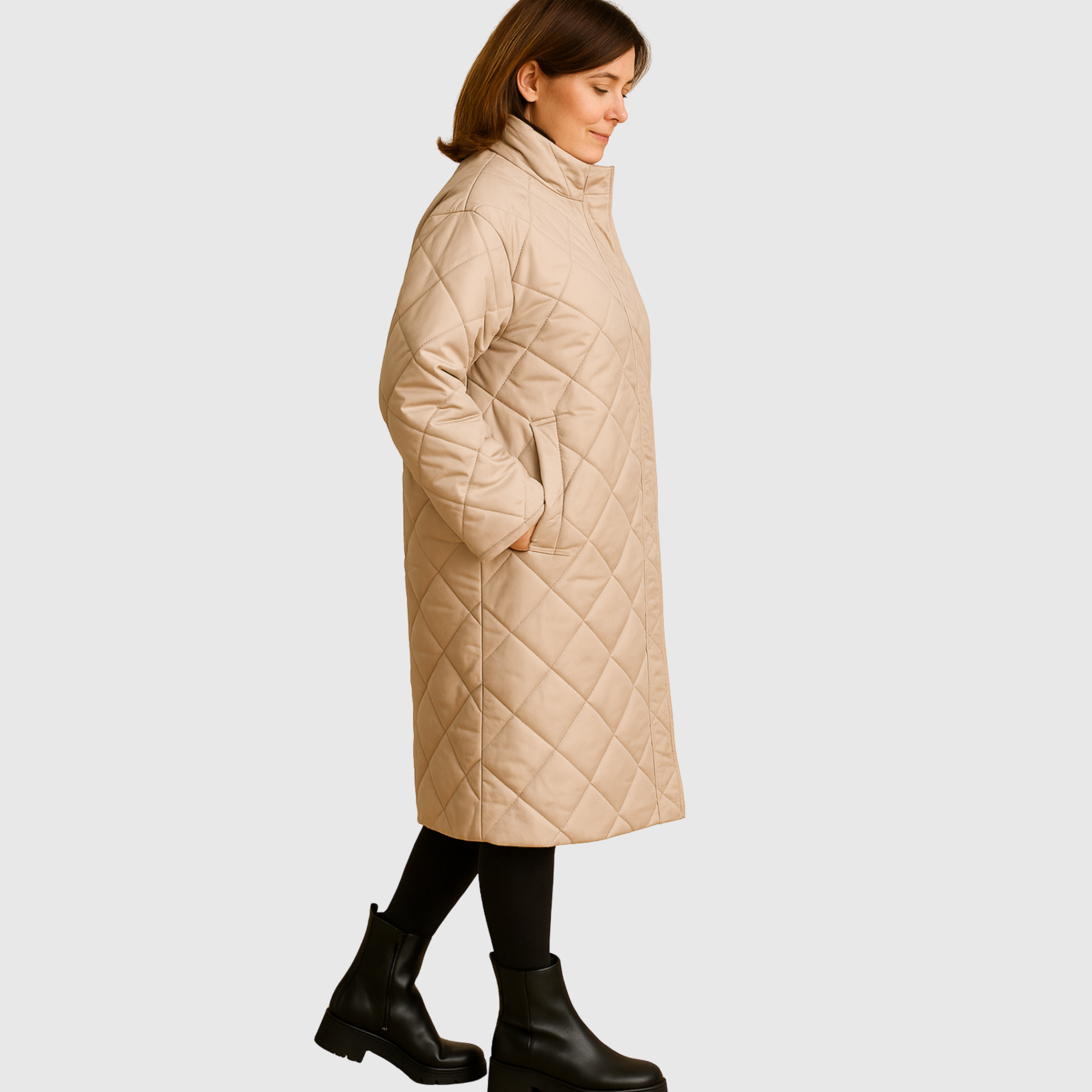 Vera | Oboustranný kabát s leopardím vzorem