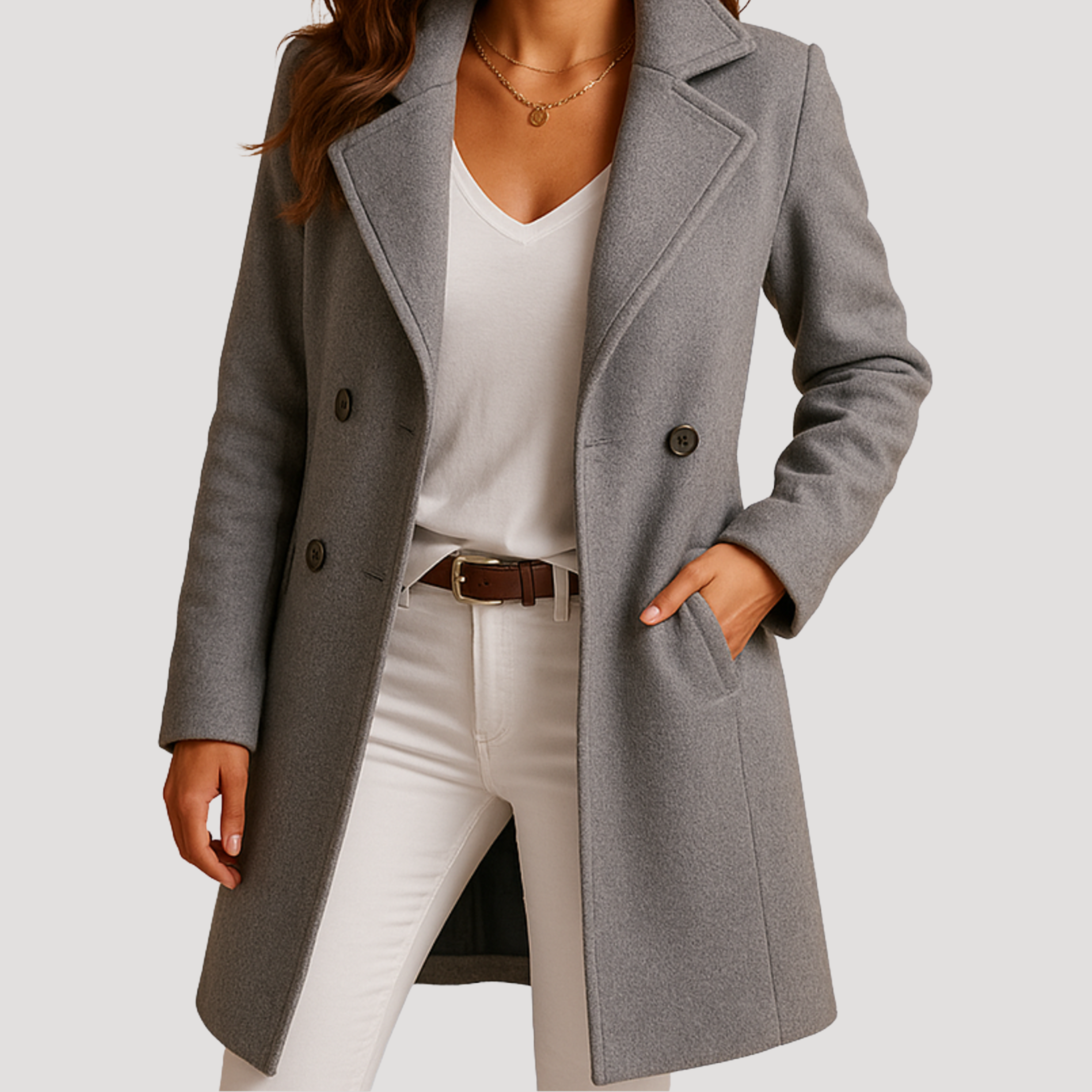 ZUZANA | Klasický vlněný kabát