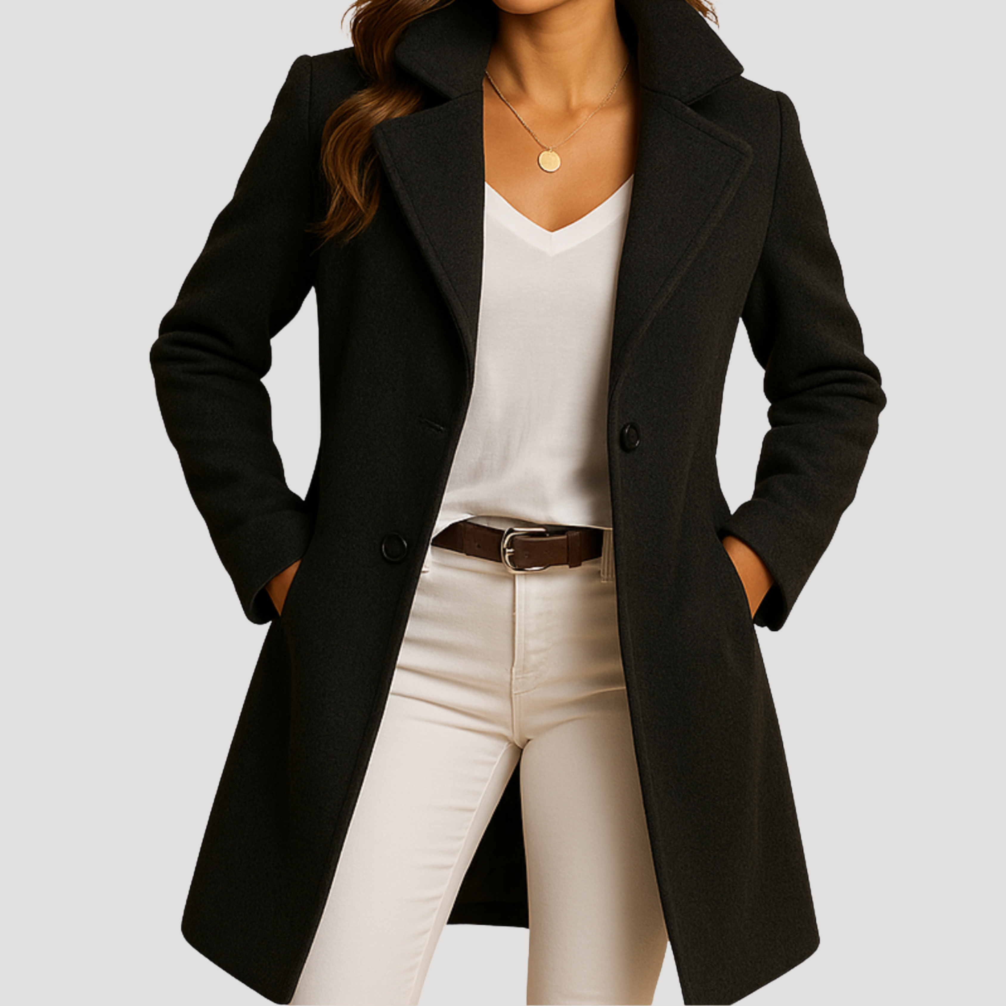 ZUZANA | Klasický vlněný kabát