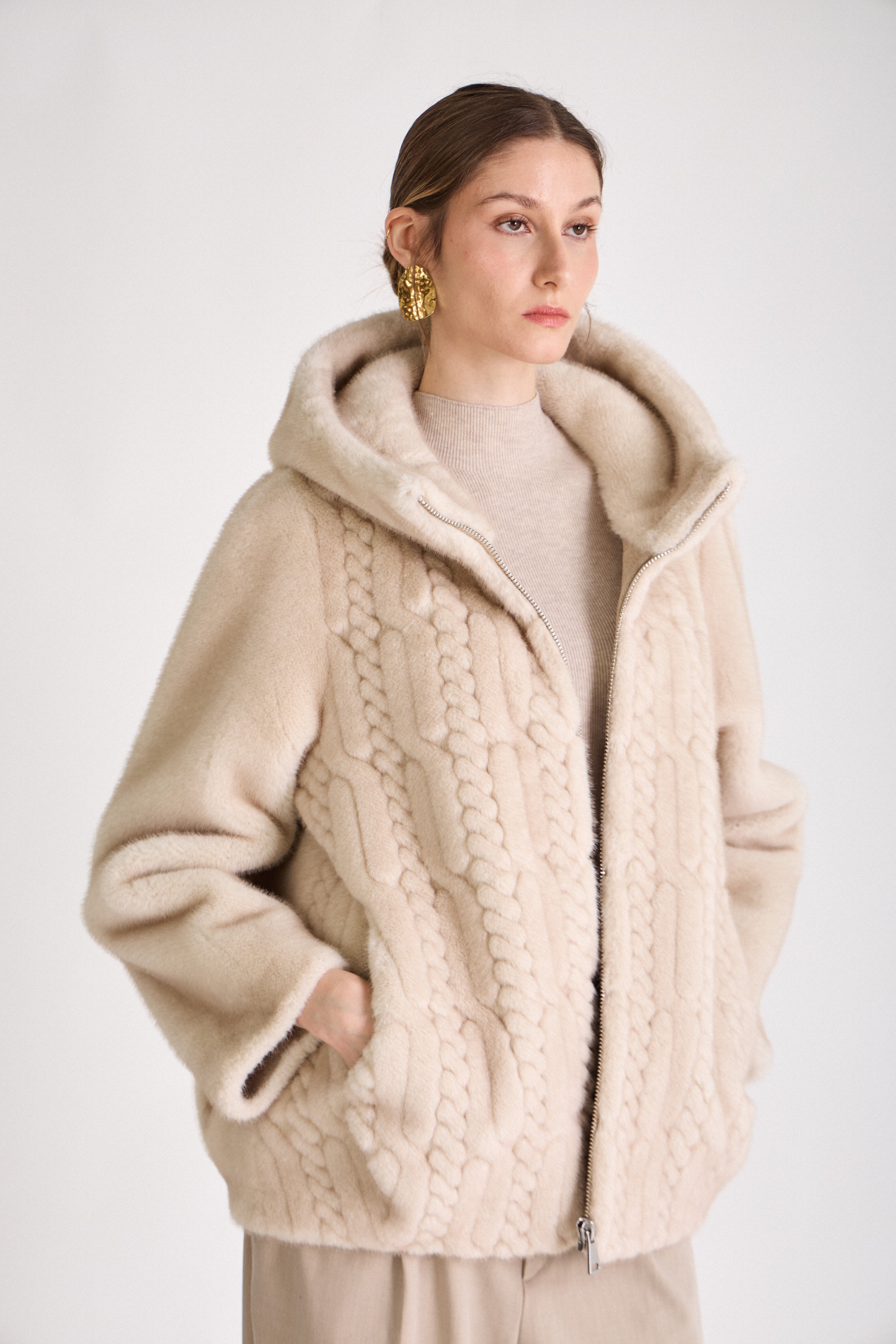 SILVIE | Elegantní hřejivý kožíšek