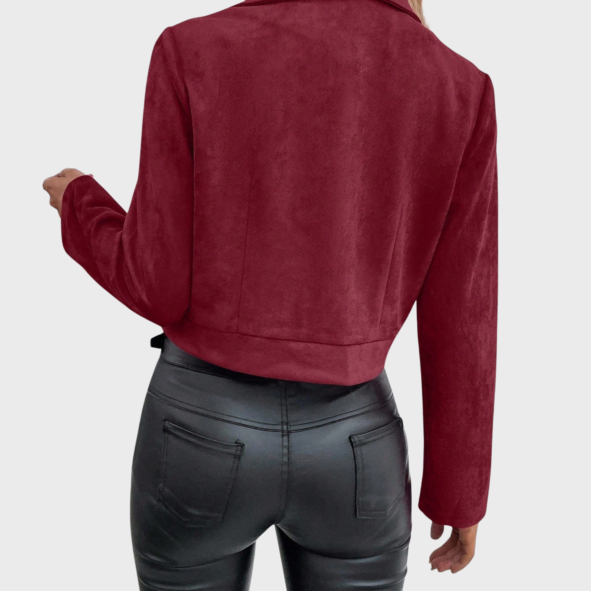 ZUZANA | Semišová elegantní bunda