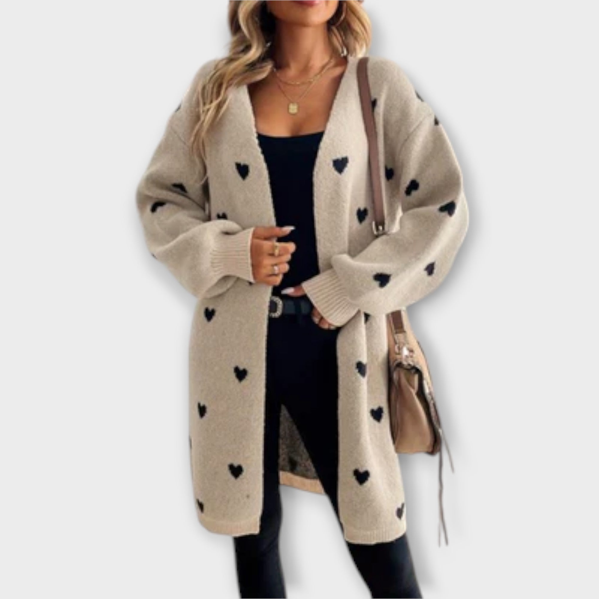 ZUZANA | Cardigan s Vzorcem Srdce