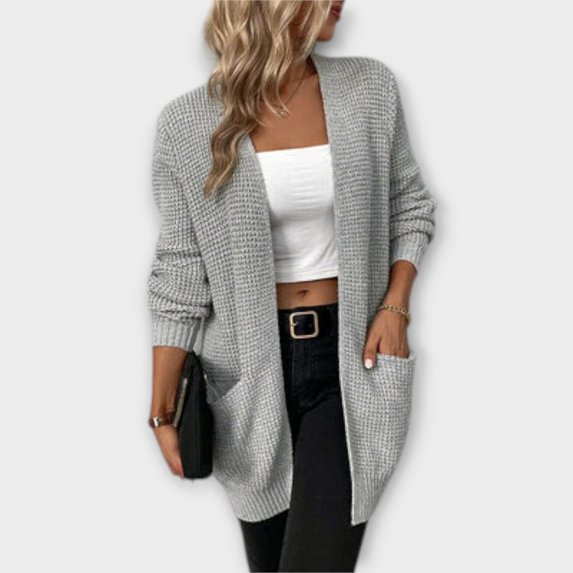 ZUZANA | Casual pletený cardigan s kapsami