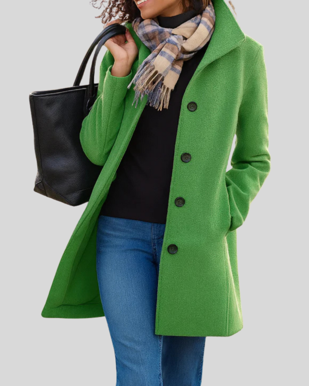 ZUZANA | Klasický kabát s knoflíky