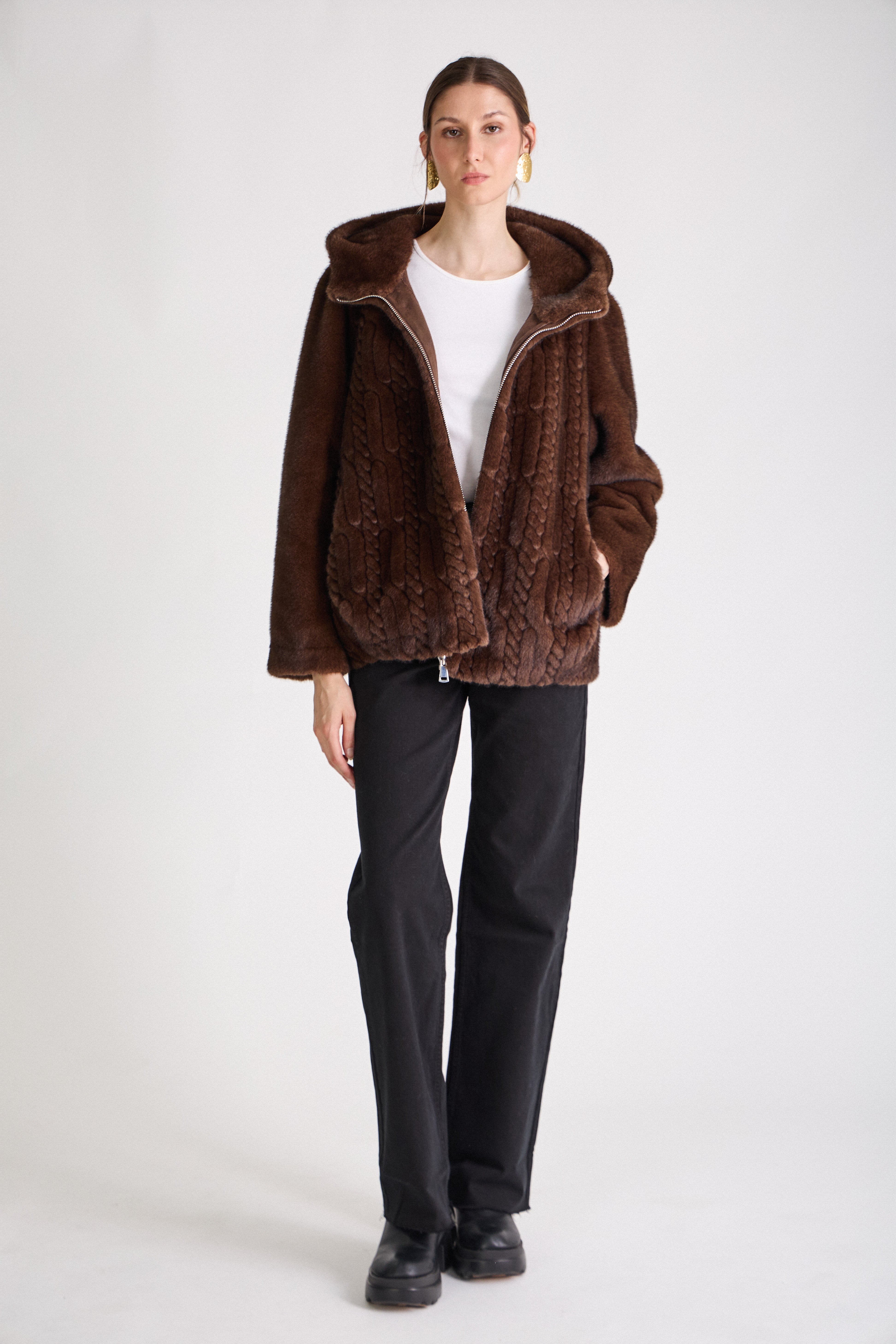 SILVIE | Elegantní hřejivý kožíšek