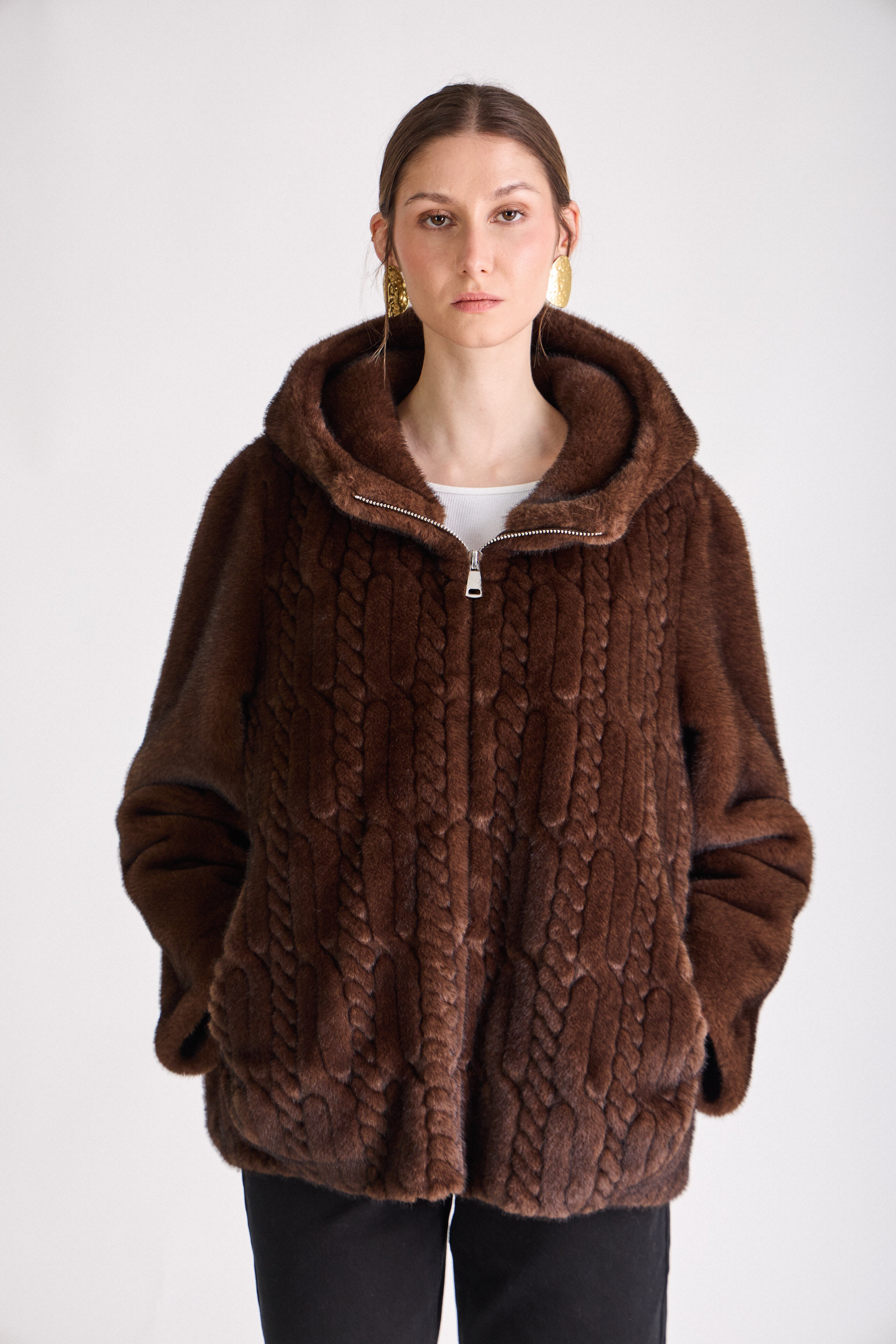 SILVIE | Elegantní hřejivý kožíšek