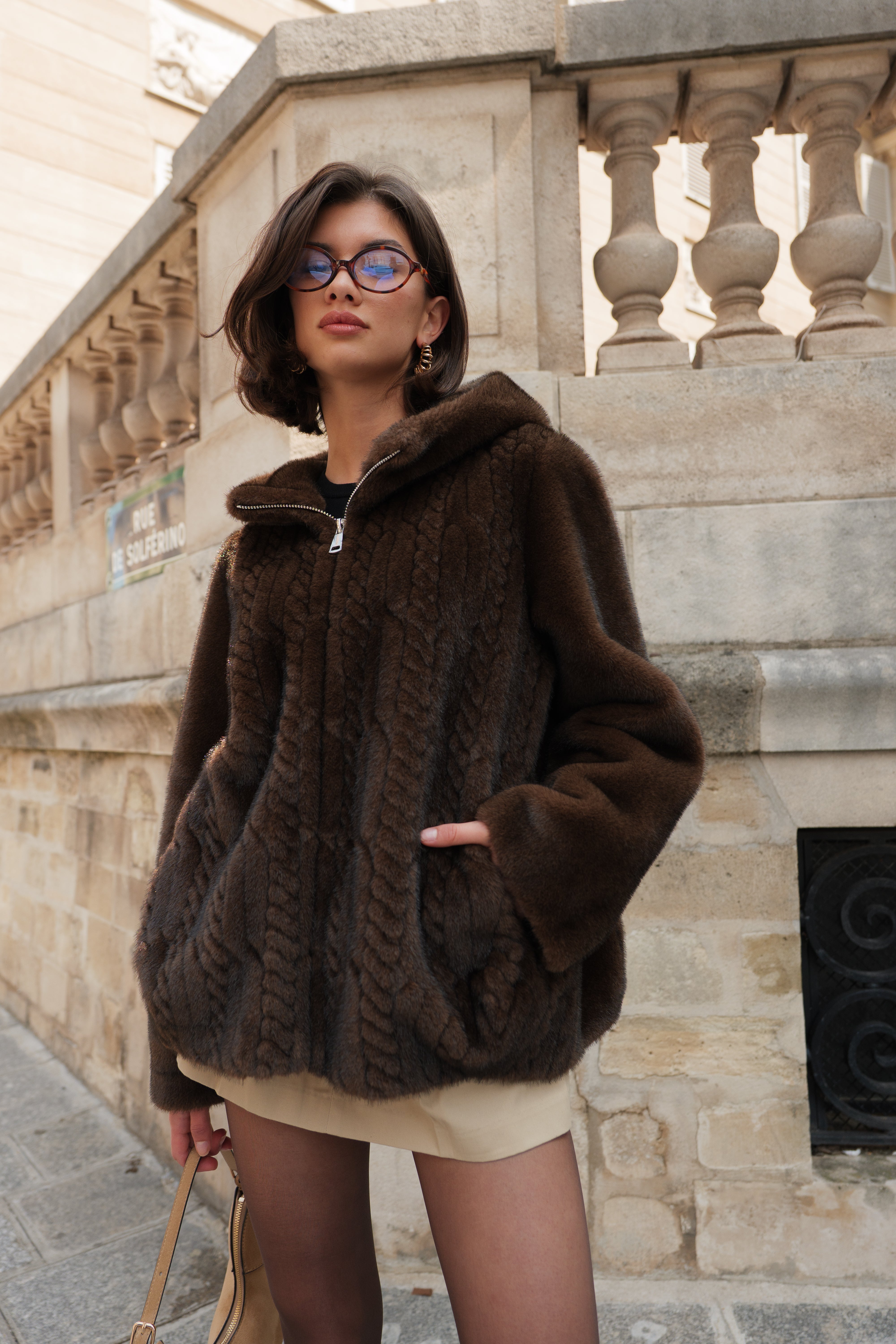 SILVIE | Elegantní hřejivý kožíšek