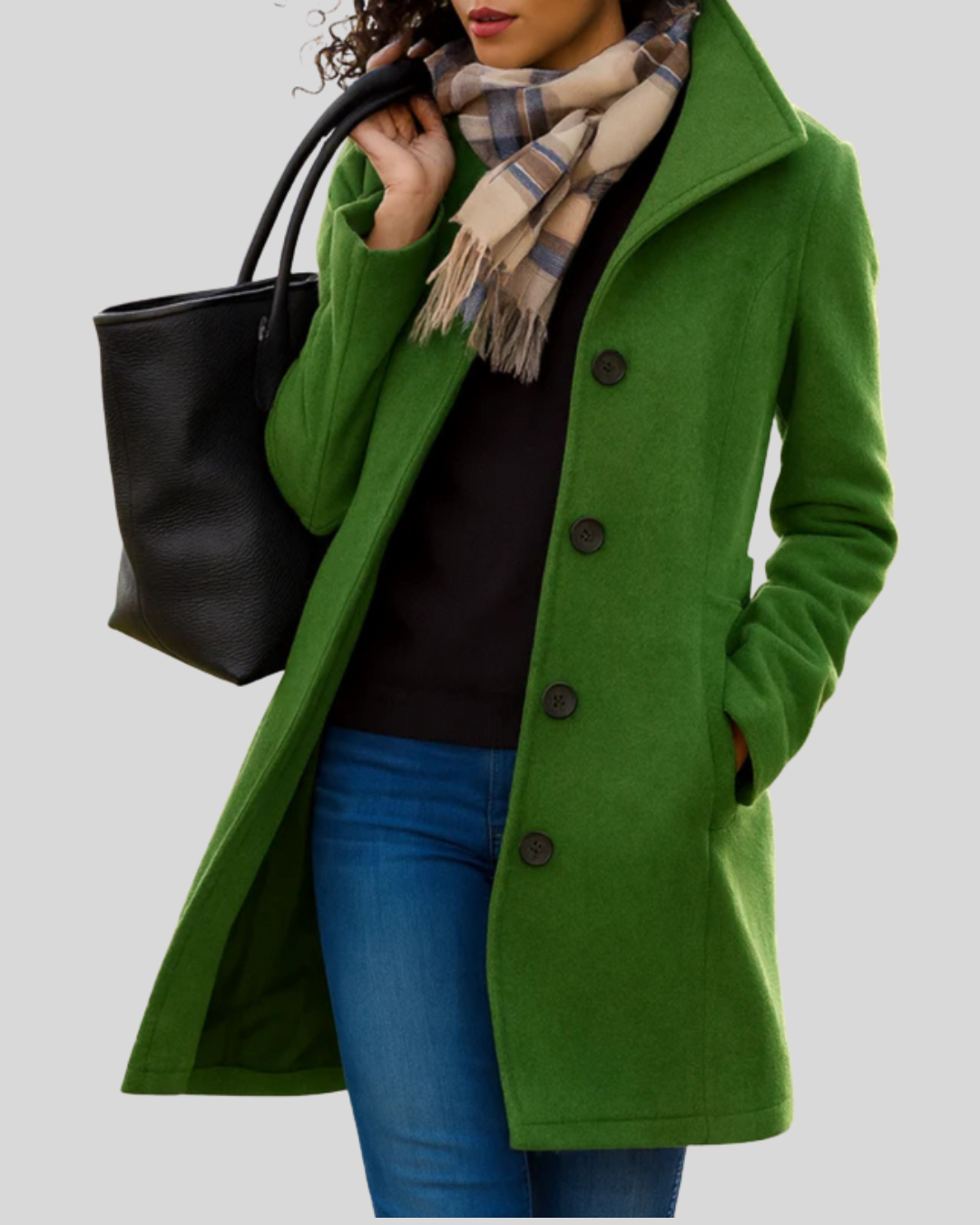 ZUZANA | Klasický kabát s knoflíky