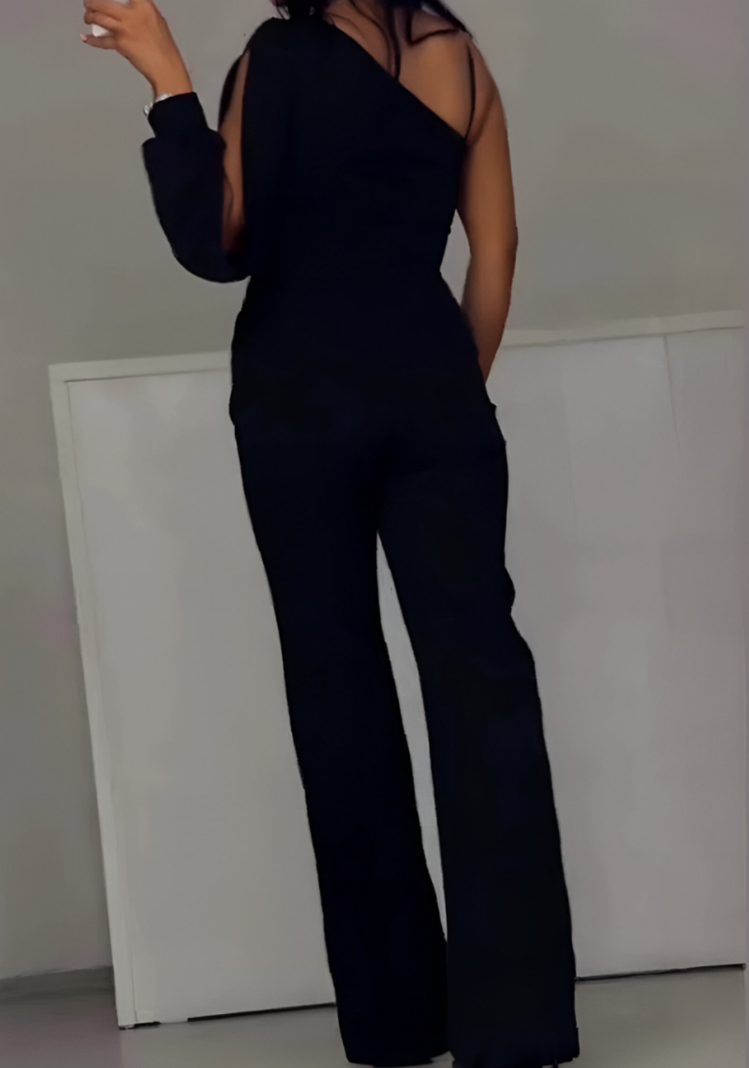 Rhea | Elegantní overal s flitrovým pruhem