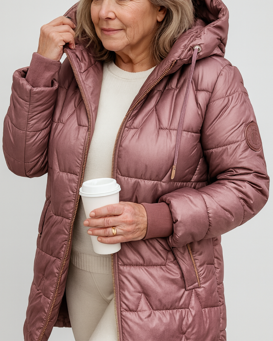 Solena | Teplý elegantní zimní kabát s kapucí