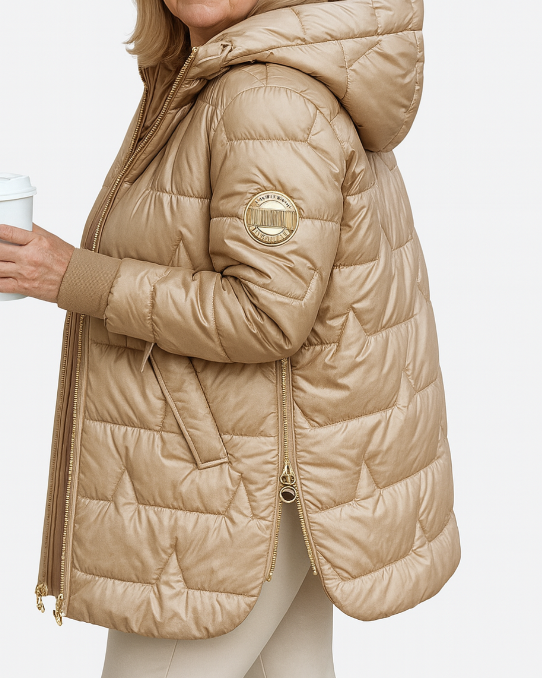 Solena | Teplý elegantní zimní kabát s kapucí