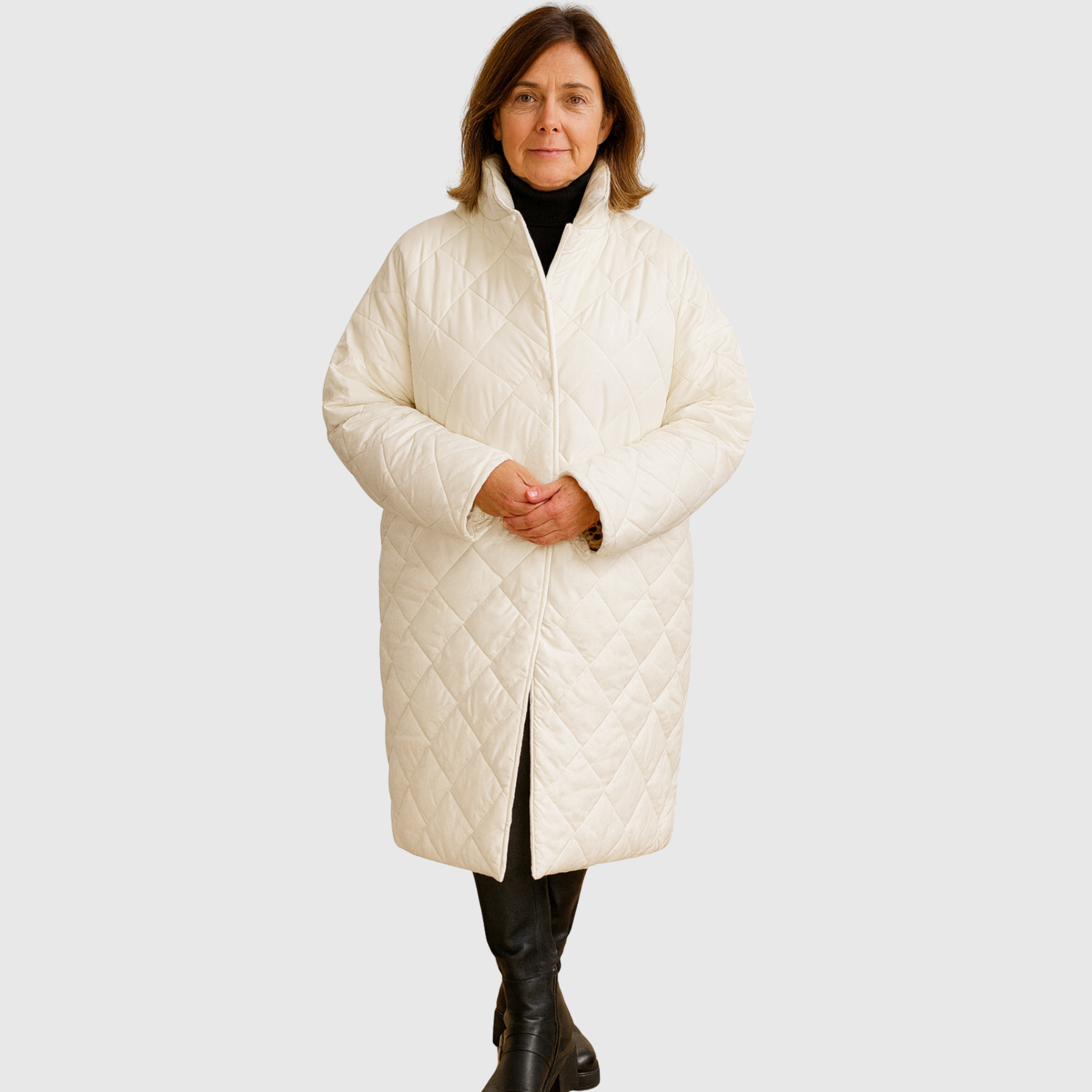 Vera | Oboustranný kabát s leopardím vzorem